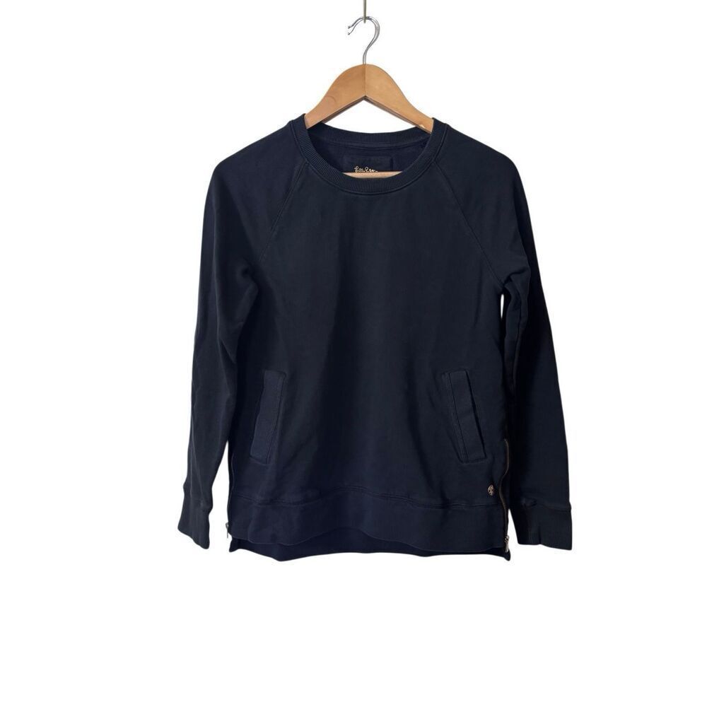 Lilly Pulitzer Luxletic Beach Comber Pullover black Side zip Sweatshirt small